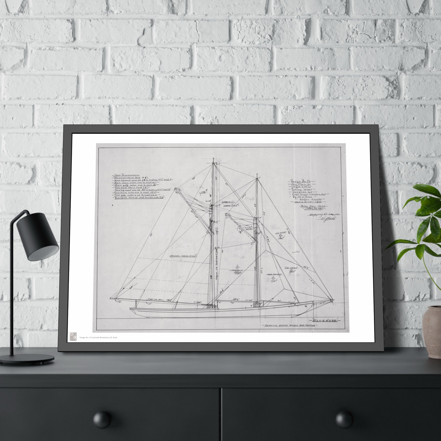 Bluenose Sail Plan - Context 2